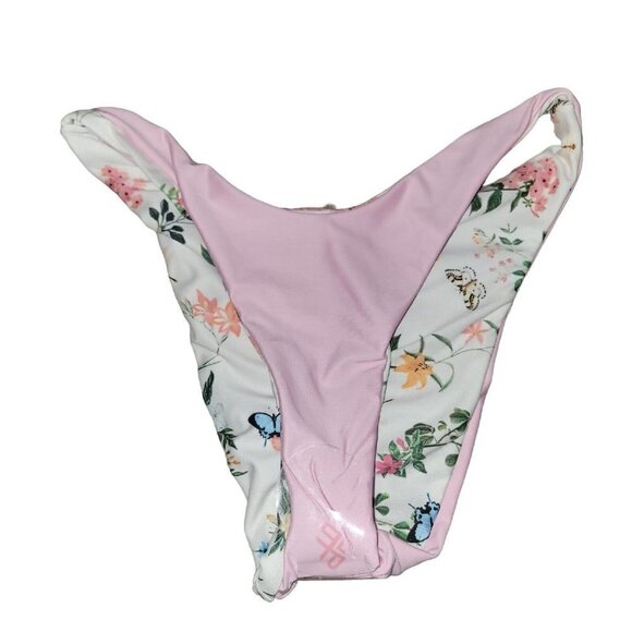 PILY Q Reversible Floral Bikini Bottom. New With Tags $76. Size Large. - Picture 9 of 10